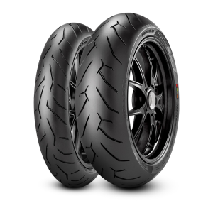 Set anvelope 120/70ZR17 + 180/55ZR17 Pirelli Diablo Rosso II, nordicamoto.ro