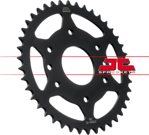 Steel Rear Sprocket Black, Zinc Plated
