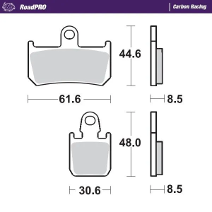 Roadpro Carbon Racing Brake Pads