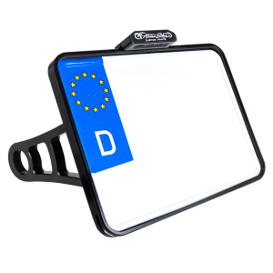 Side Mount License Plate Holder Black