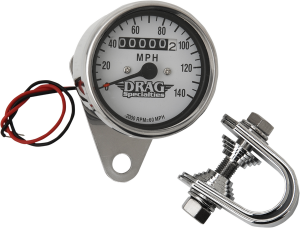2.4(r) Mini Mechanical Speedometer White, 1, nordicamoto.ro