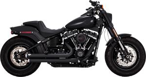 Big Shots Staggered 2-into-2 Exhaust System Black, 2, nordicamoto.ro