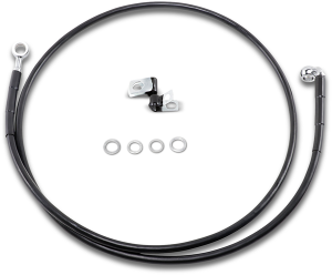 Extended Length Black Vinyl Brake Line Kit Black Oversize [+254 mm (10'')], 1, nordicamoto.ro
