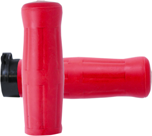 Old School Rubber Grips Red, 1, nordicamoto.ro
