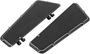 Fusion Series Adjustable Floorboards Black, Silver, 1, nordicamoto.ro