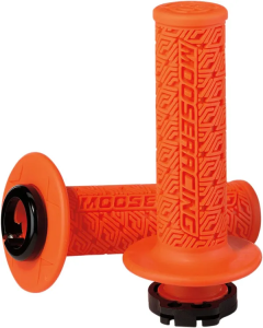 MOOSE RACING 36 Series Clamp-on Grips Black, Orange 