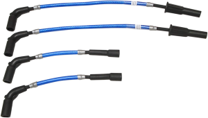Braided Spark Plug Wire Blue, 1, nordicamoto.ro