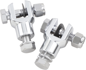 Replacement Chrome Footpeg Clevis Mounts Silver, 1, nordicamoto.ro