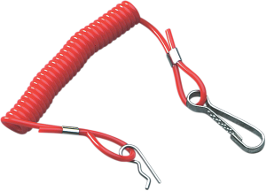 Tether Cord With Clip Red, 1, nordicamoto.ro
