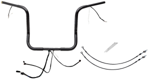 Plug & Play Ez Install 1-1/4(r) Round Top Handlebar Kit Black