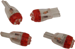 Mini Wedge Led Bulb Red, 2, nordicamoto.ro