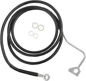 Extended Length Black Vinyl Brake Line Kit Black