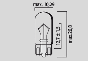 Filament Glass Wedge Bulbs Amber, 3, nordicamoto.ro