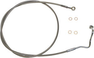 Xr Stainless Upper Brake Line Silver, Polished Oversize [+152 mm (6'')], 2, nordicamoto.ro