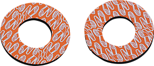 Grip Donutz Orange, White, 1, nordicamoto.ro