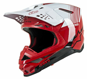 Helmet Sm10 Dyno Rd-wtBlack, Gloss, Red, White  S, 2, nordicamoto.ro