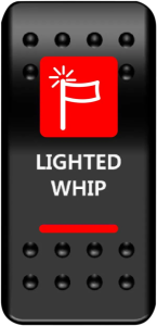 Rocker Switch Black, Red, White, 1, nordicamoto.ro
