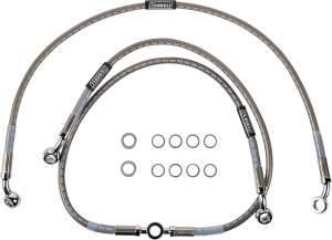 Brake Line Kit Silver, 2, nordicamoto.ro