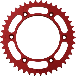 MOOSE RACING Pinion spate din aluminiu, roșu 