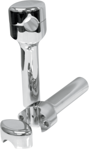 Hefty Handlebar Riser For 1-1/4(r) Handlebars Silver, 2, nordicamoto.ro