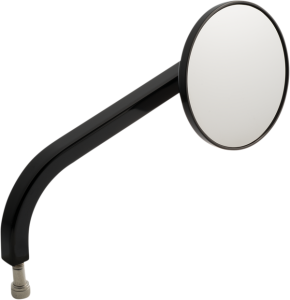 No. 7 Standard 3-1/4(r) Round Mirror Black