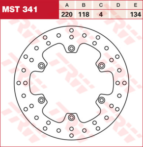 Round Fixed Brake Rotor 220-250mm Steel