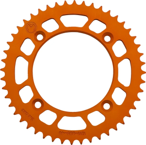 MOOSE RACING Rear Aluminum Sprocket Orange 