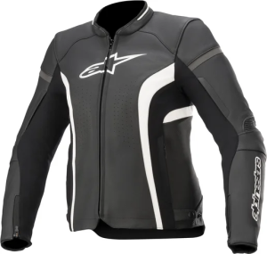 Womens Stella Kira V2 Leather Riding Jacket Black 12, 1, nordicamoto.ro