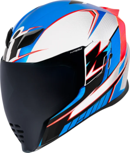 Casca Icon Airflite™ Ultrabolt Black/Blue/Red/White
