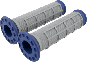 Dual-compound Atv Grips Blue, Gray