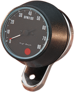 8000 Rpm Tachometer Black, 1, nordicamoto.ro