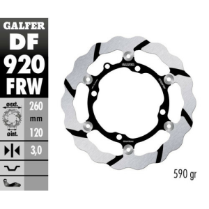 Disc frana fata Sherco 250/300/450 SE-R WP Galfer Floating Grooved