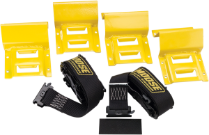 Wheel Chock And Tie-down Strap Kit Yellow 