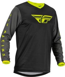 Tricou MX Fly F-16 Negru/Gri/Fluo Galben