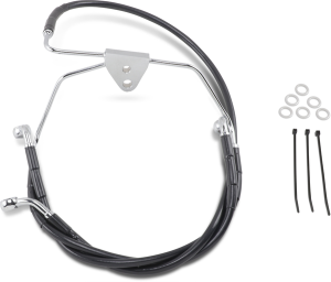 Extended Length Black Vinyl Brake Line Kit Black Oversize [+51 mm (2'')], 1, nordicamoto.ro