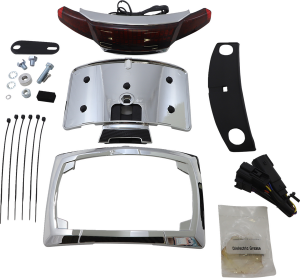 Taillight And License Plate Mount Chrome