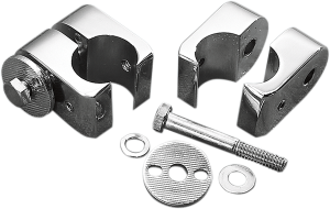 Chrome Universal Accessory Mounts Silver, 1, nordicamoto.ro