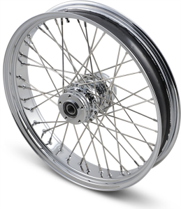 Front Wheel 21x3.5 Dual-disc 40-spoke Chrome Silver, 1, nordicamoto.ro