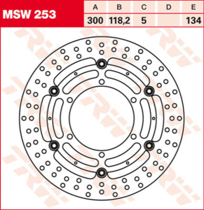 Round Floating Brake Rotor, 1, nordicamoto.ro