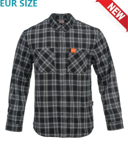 CĂMAȘĂ CASUAL ÎN CAROURI CFMOTO – NEGRU / ALB, 3, nordicamoto.ro