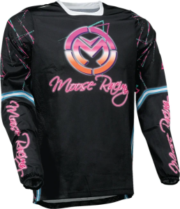 MOOSE RACING Sahara Jersey Black, Pink  S, 1, nordicamoto.ro