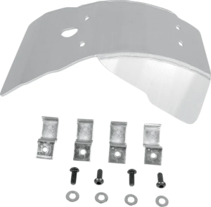 MOOSE RACING Placă de protecție din aluminiu, argintie 