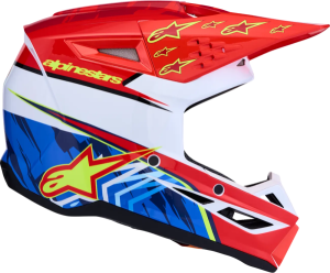 Casca Alpinestars Sm3 Falcon Rosu/Alb/Albastru XS, 3, nordicamoto.ro