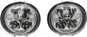 Trubeam® Led Headlamps Chrome, 1, nordicamoto.ro