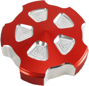 Gas Cap Red, Silver, 1, nordicamoto.ro