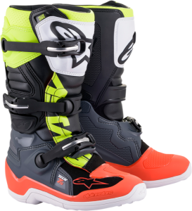 Cizme copii Alpinestars Tech 7S Black/Orange/Yellow