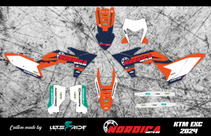 Kit stickere NordicaMoto – KTM EXC 2024–2025