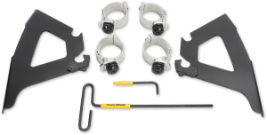 Fats/slim Windshield Trigger-lock Complete Mount Kit Black, 1, nordicamoto.ro