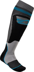 Sosete Alpinestars MX Plus 1 Gray/Red S/M, 1, nordicamoto.ro