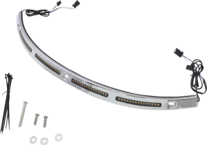 Genesis® 4 Dynamic Led Batwing Windshield Trim Chrome, 1, nordicamoto.ro